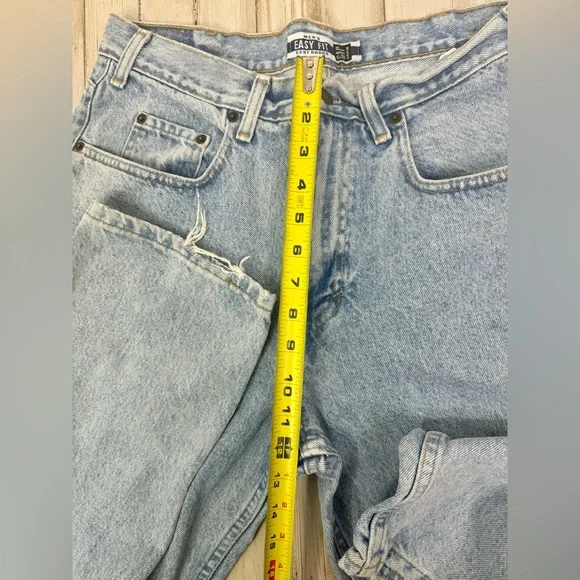 VTG 90s GAP Jeans Easy Fit USA Made Mens 34x34 Medium Wash Straight High Waist - Picture 6 of 12